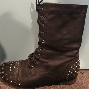Discovery Studded Combat Boots